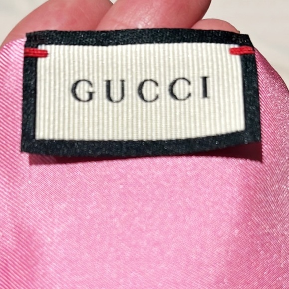 Gucci “Orgasmic” Pink Silk Bag Twilly - Picture 5 of 7